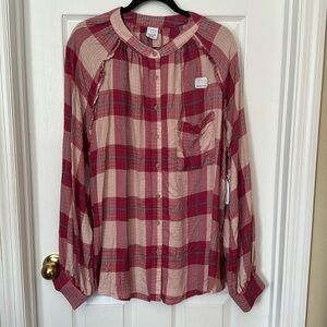 Time and Tru Maternity Long Sleeve. Button Front Shirt Sz XXL